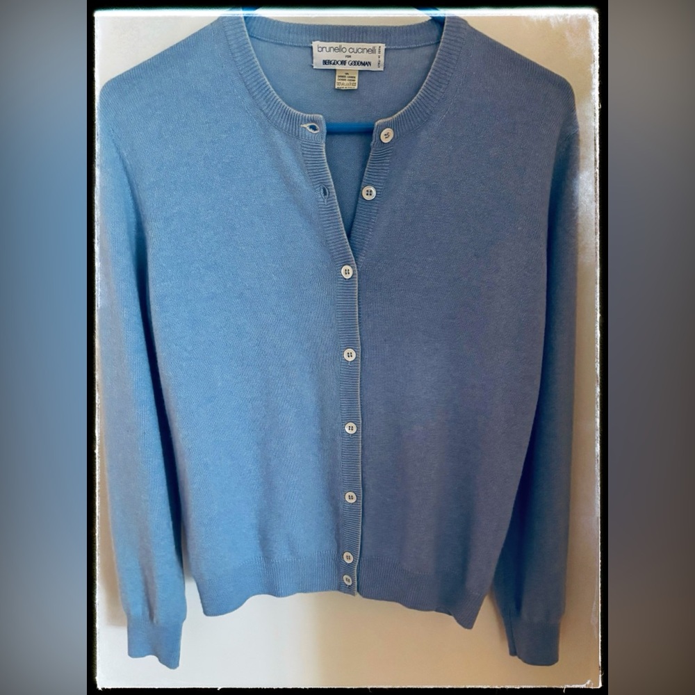 Brunello Cucinelli 100% Cashmere Cardigan Women’s S/M Made in Italy - Picture 4 of 8